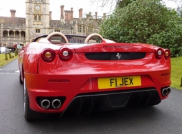 Grooms Ferrari wedding car hire in Southampton